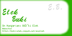 elek buki business card